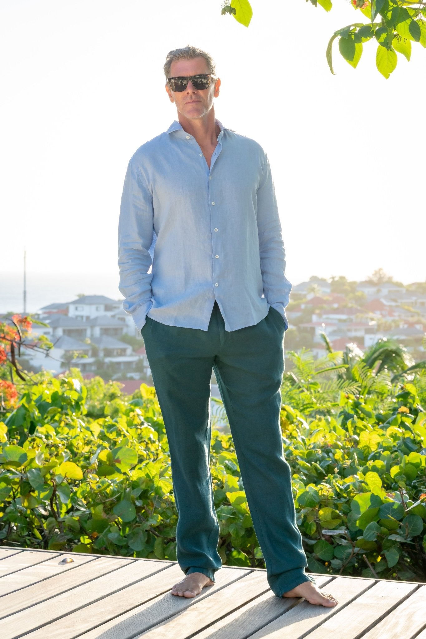 NICOLAS Linen Trousers - Pants - Jacques Zolty Saint Barths