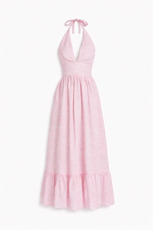 NIKKI Long Dress VM Print - Dresses - Jacques Zolty Saint Barths