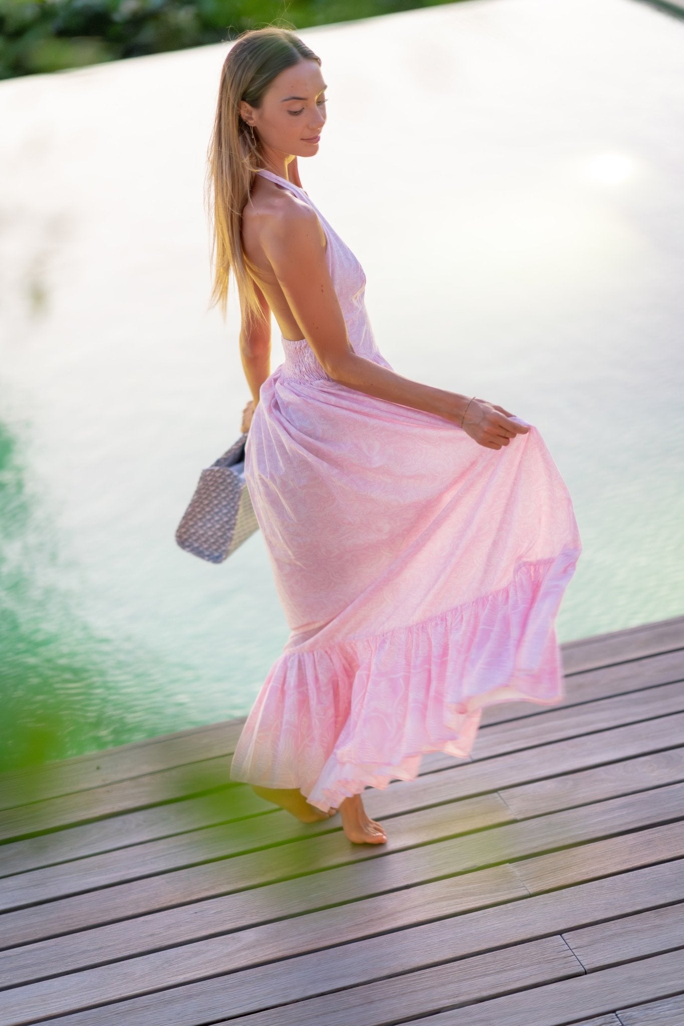 Nikki Long Dress VM Print - Dresses - Jacques Zolty Saint Barths