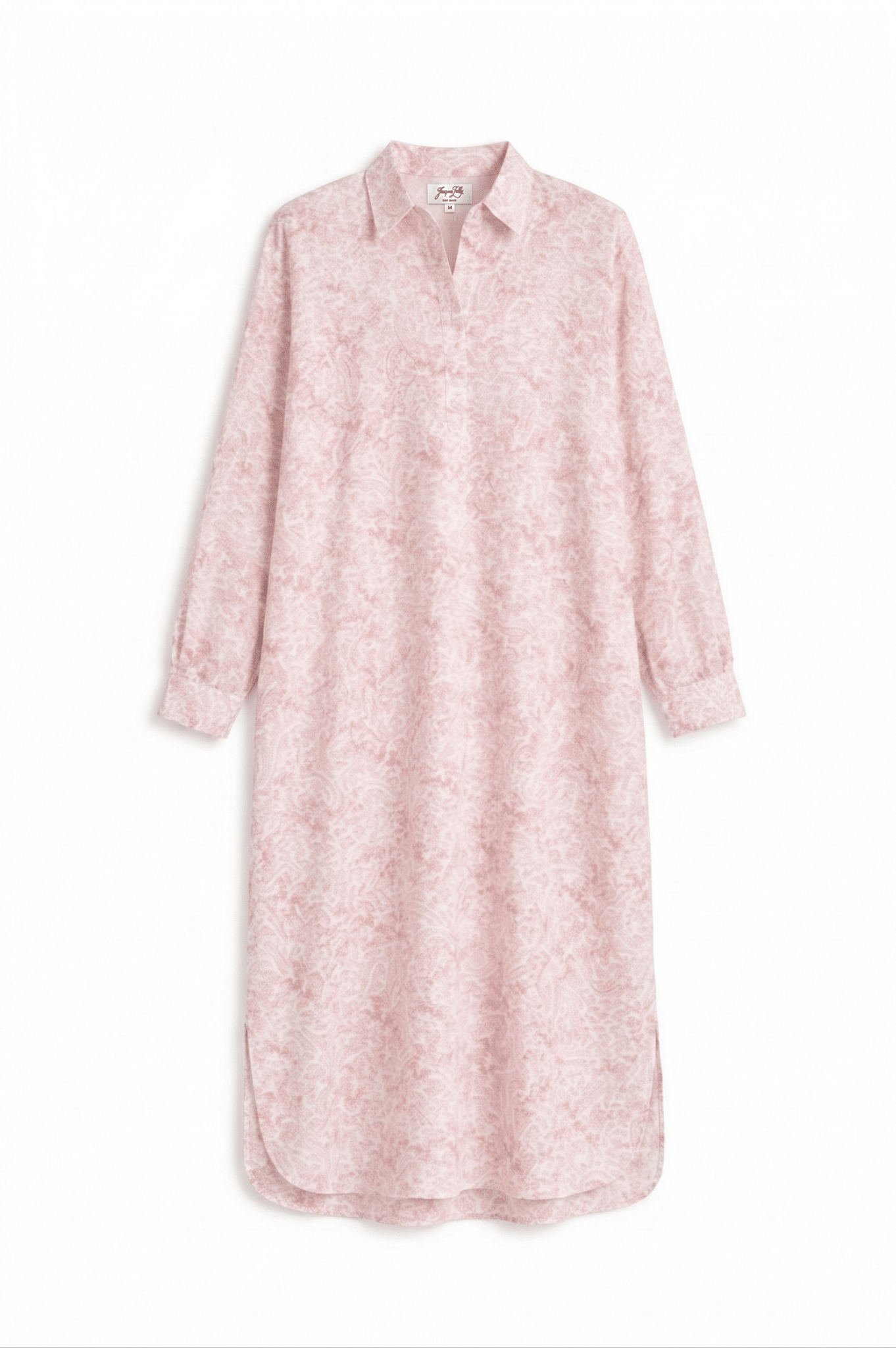 KATE Long Shirt Dress Palms Print - Dresses - Jacques Zolty Saint Barths