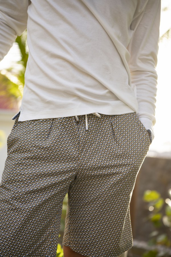 JZ Patterned cotton bermuda shorts