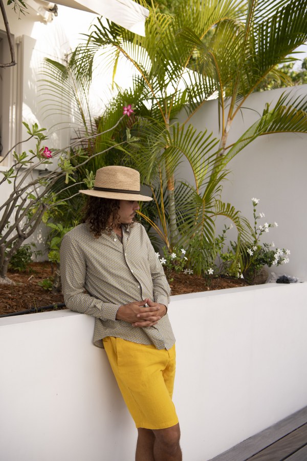 Linen bermuda shorts Victor