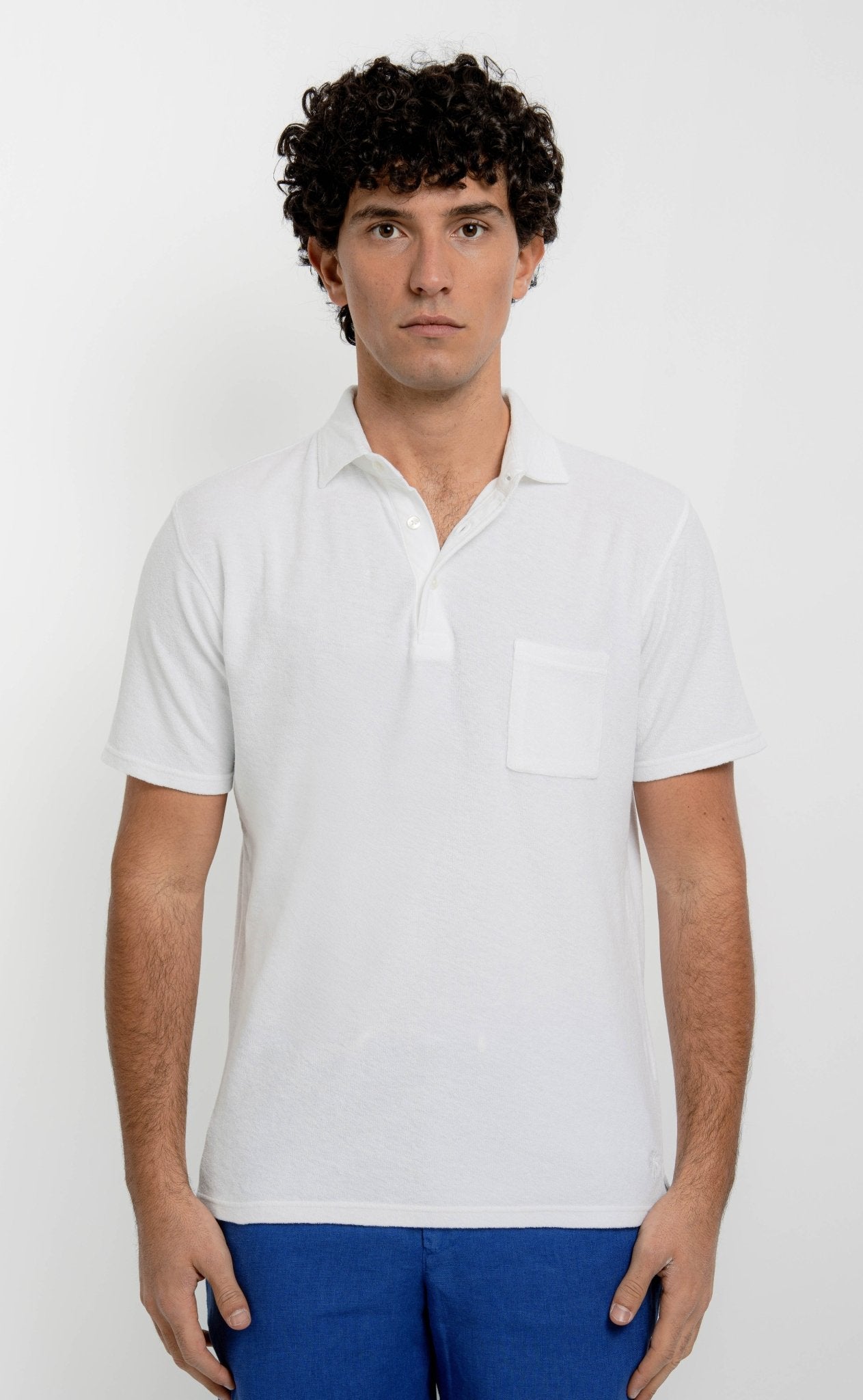 PIERRE Terry Cotton Polo - T-Shirts & Polos - Jacques Zolty Saint Barths