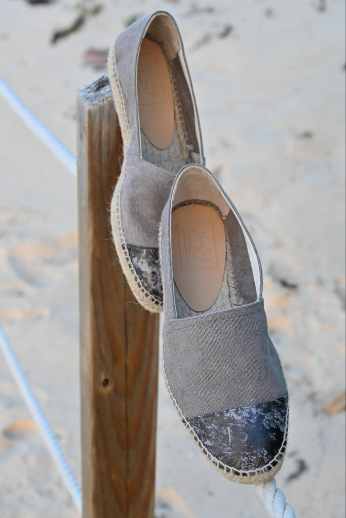 JACQUES Mens Espadrilles Plomo Organic cotton and Jungle Print