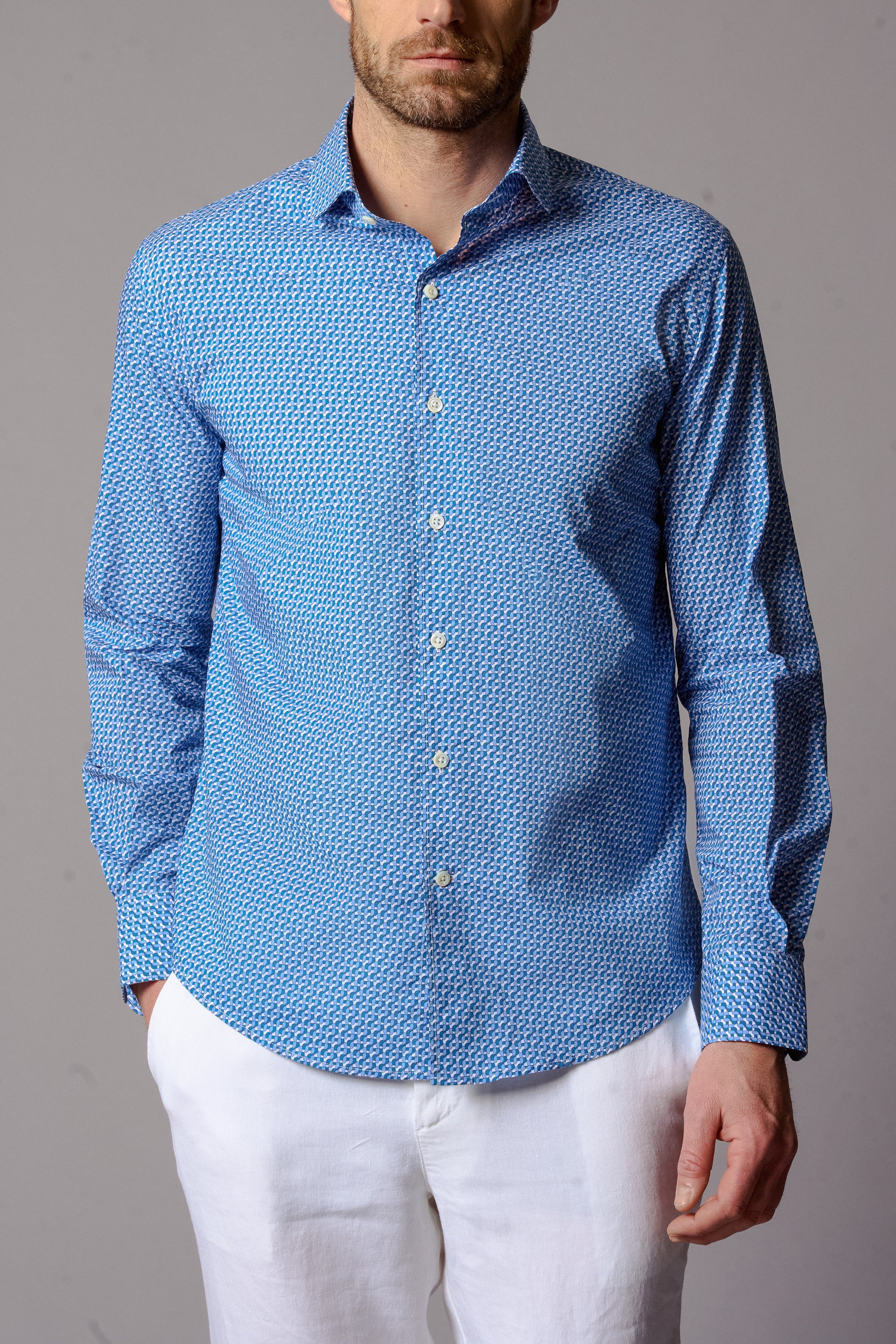 JACQUES Mens Cotton Shirt JZ Print Several Colors