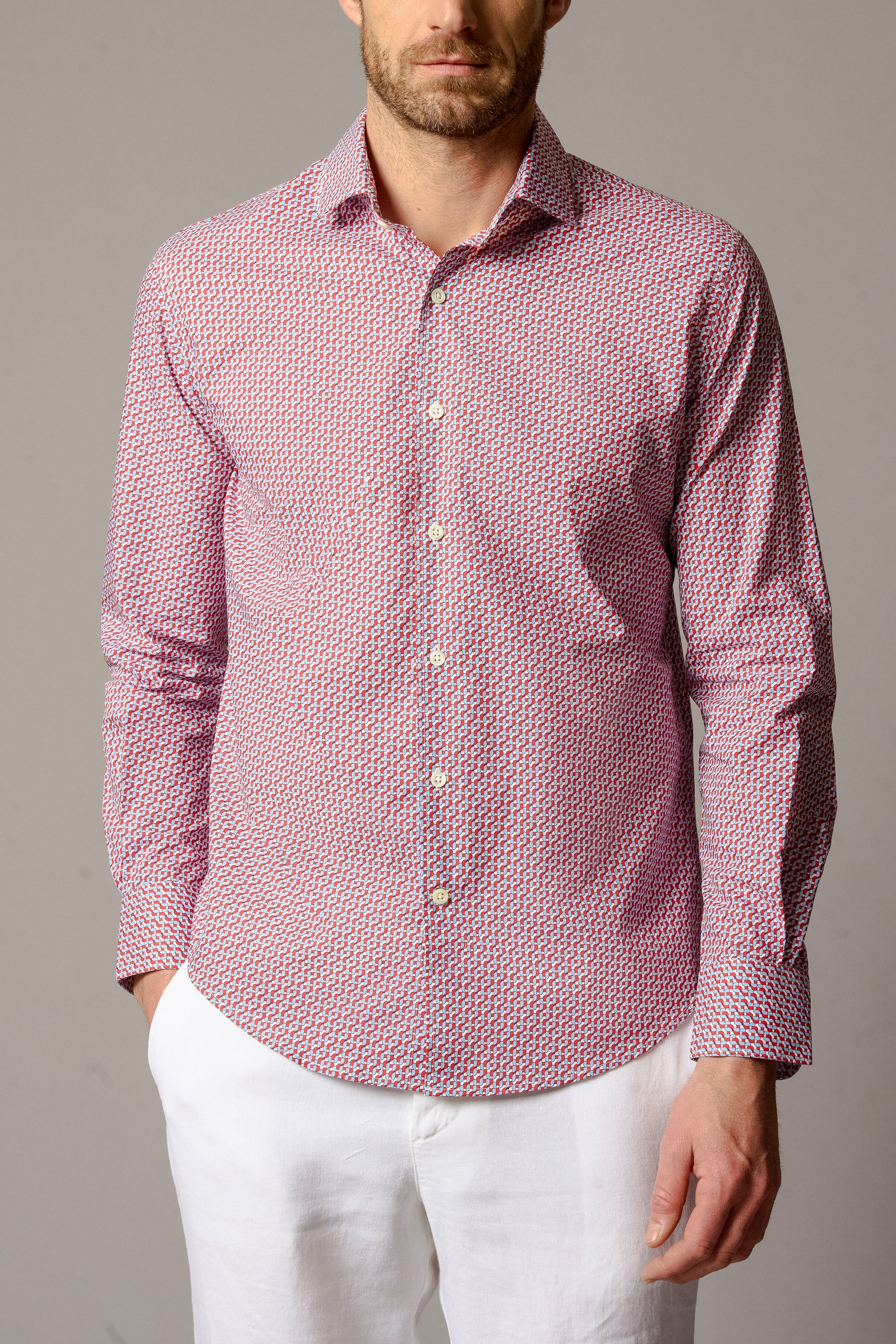 JACQUES Mens Cotton Shirt JZ Print Several Colors