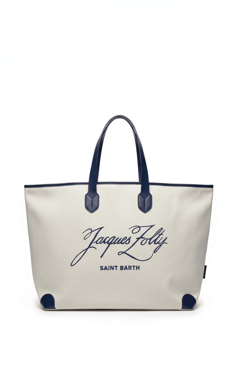 TRILLIONAIRE Accessories Large Beach Bag Grana with Embroidered JZ Logo - Bags - Jacques Zolty Saint Barths