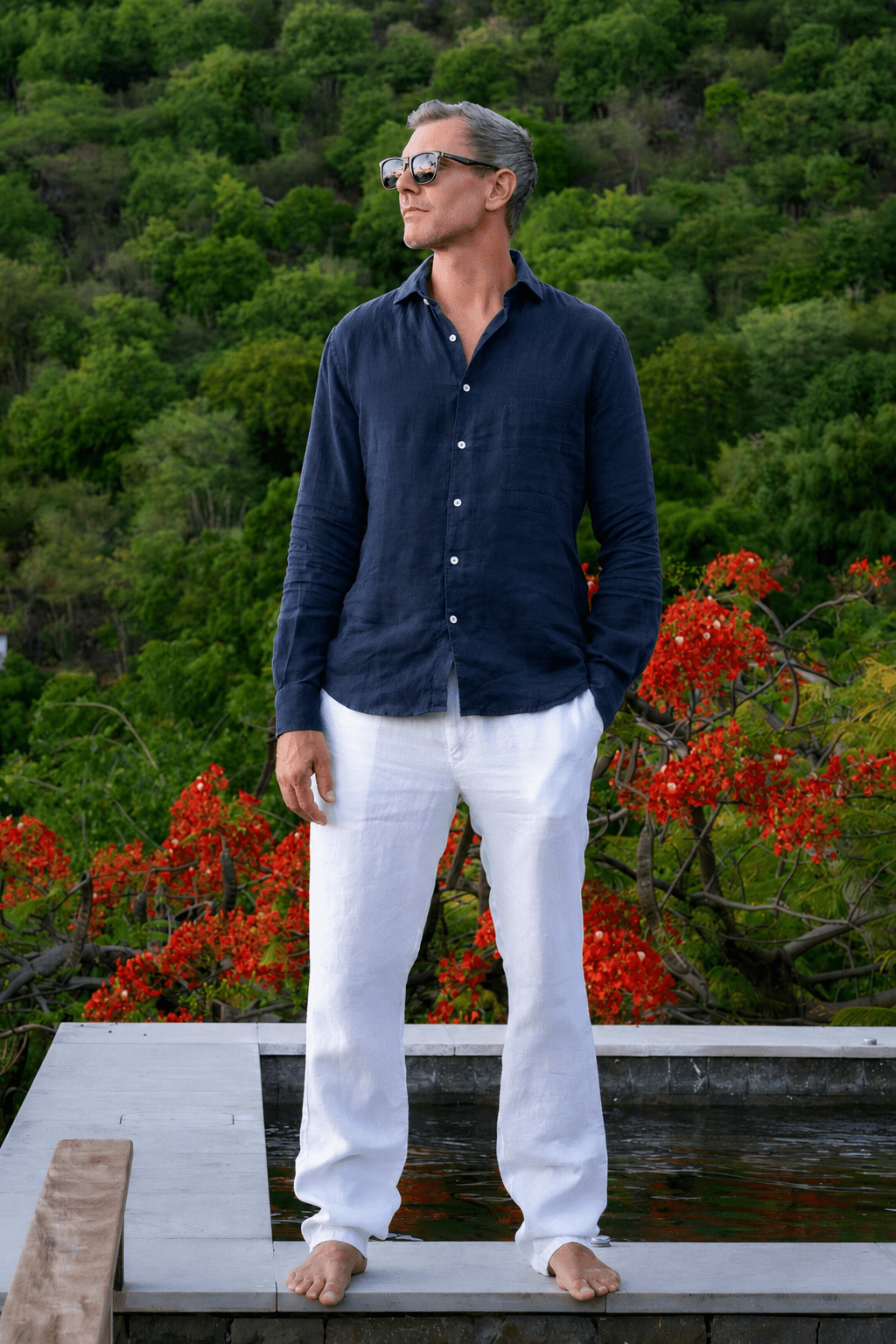 Jacques Linen Shirt - Shirts - Jacques Zolty Saint Barths