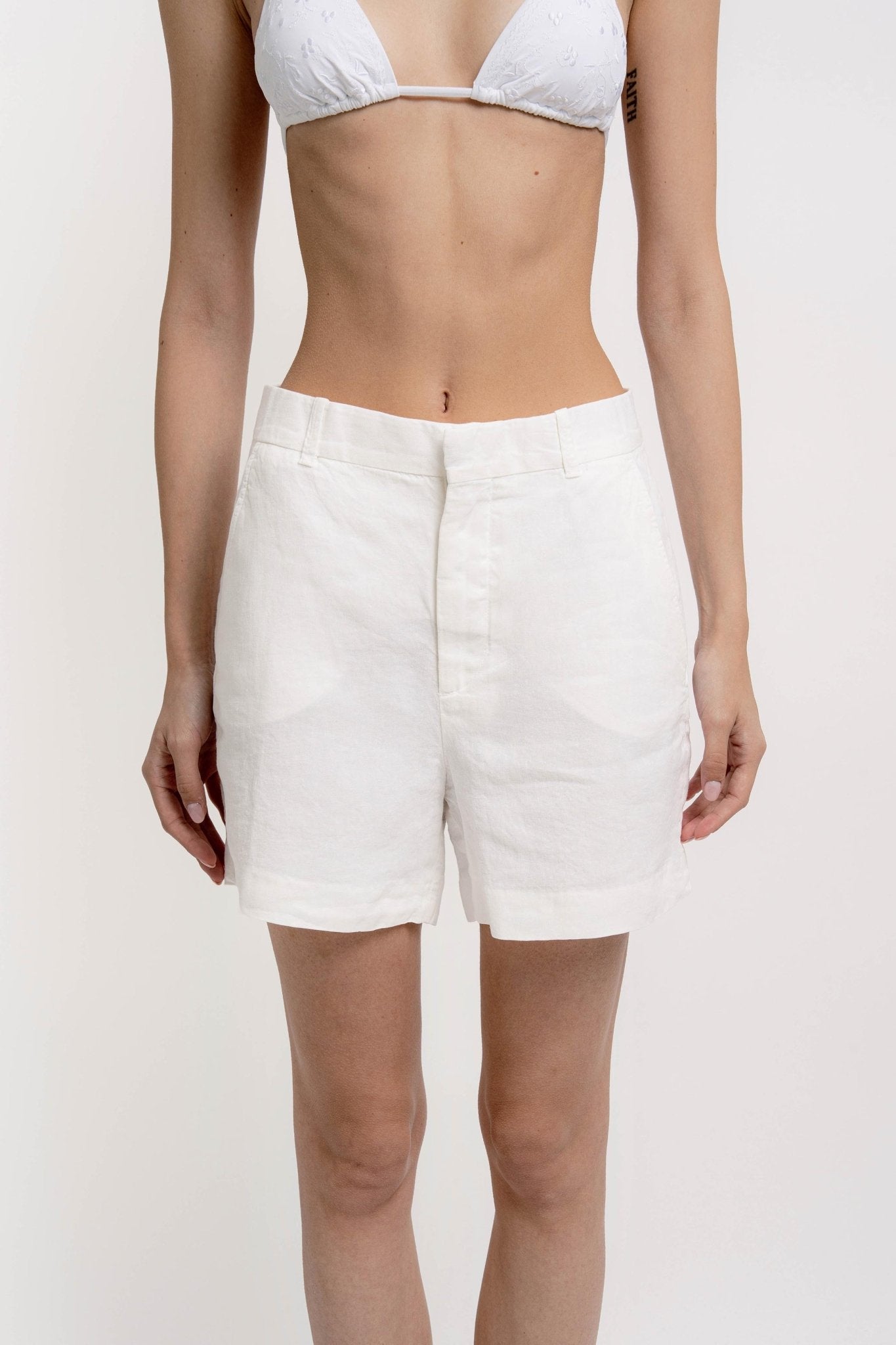 JOEY Shorts Linen Solid Colors - Shorts - Jacques Zolty Saint Barths