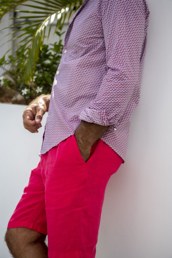 Linen bermuda shorts Victor