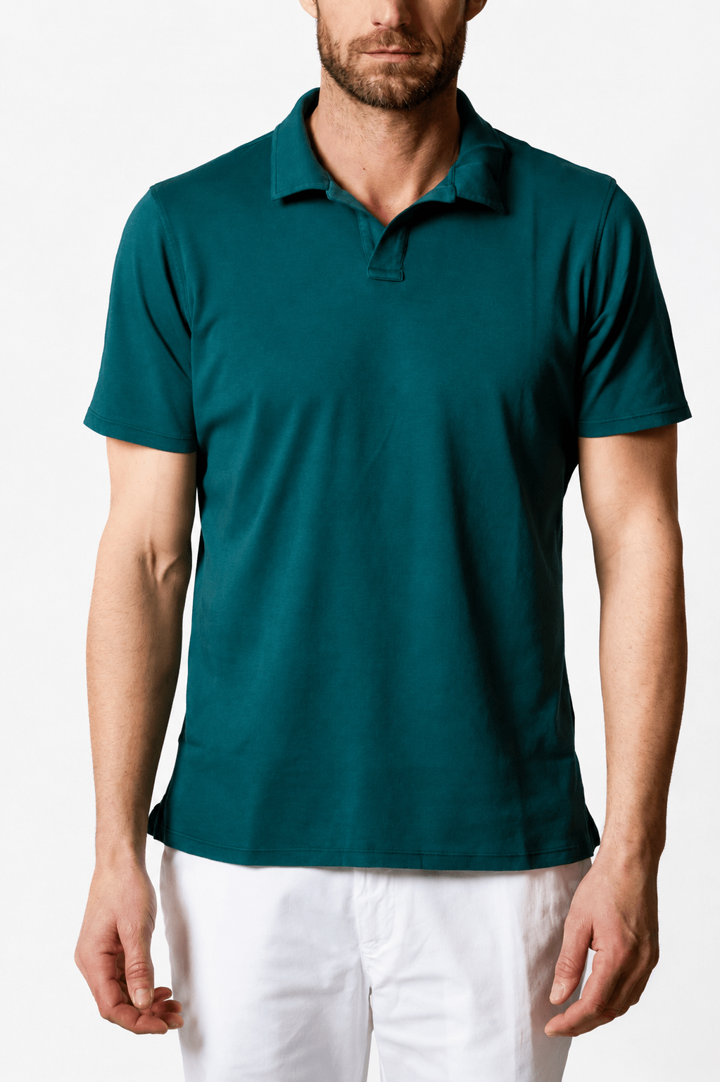 Paul Cotton Polo Short Sleeve in Forest Green - Polos - Jacques Zolty Saint Barths