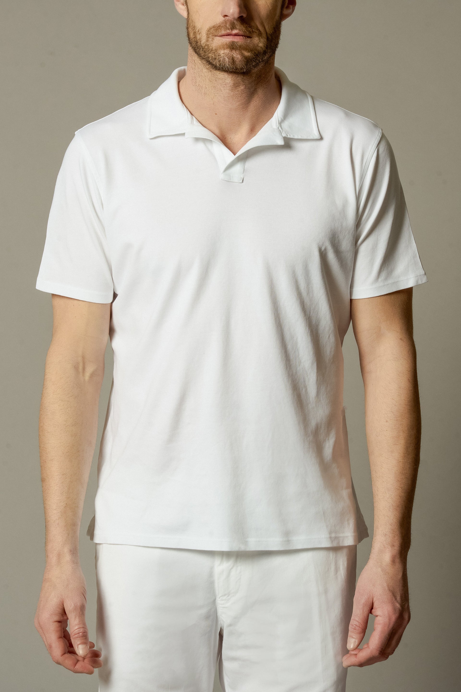 PAUL SS Mens Cotton Polo Solid Colors