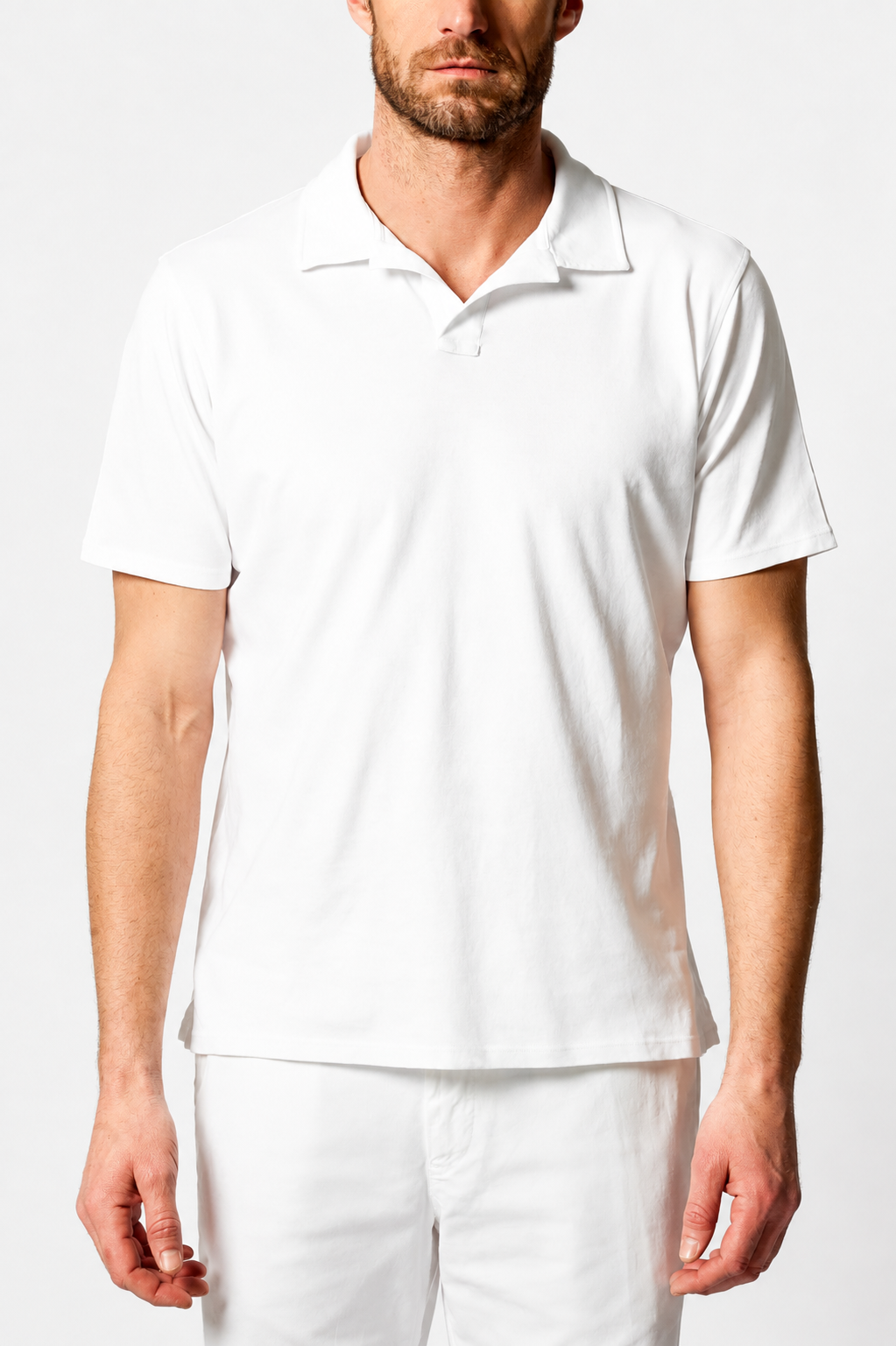 Paul Cotton Polo Short Sleeve in White