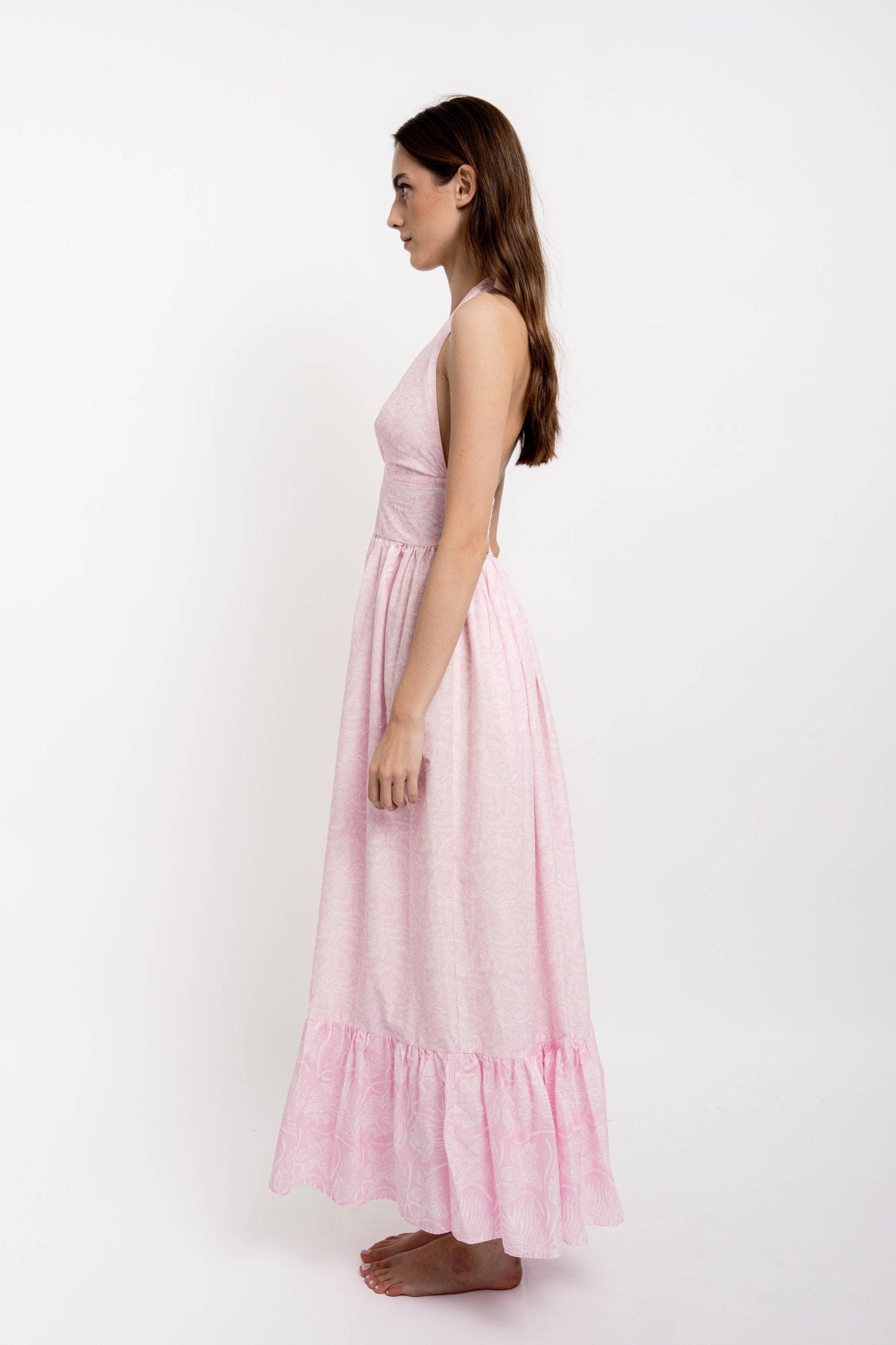 NIKKI Long Dress VM Print - Dresses - Jacques Zolty Saint Barths