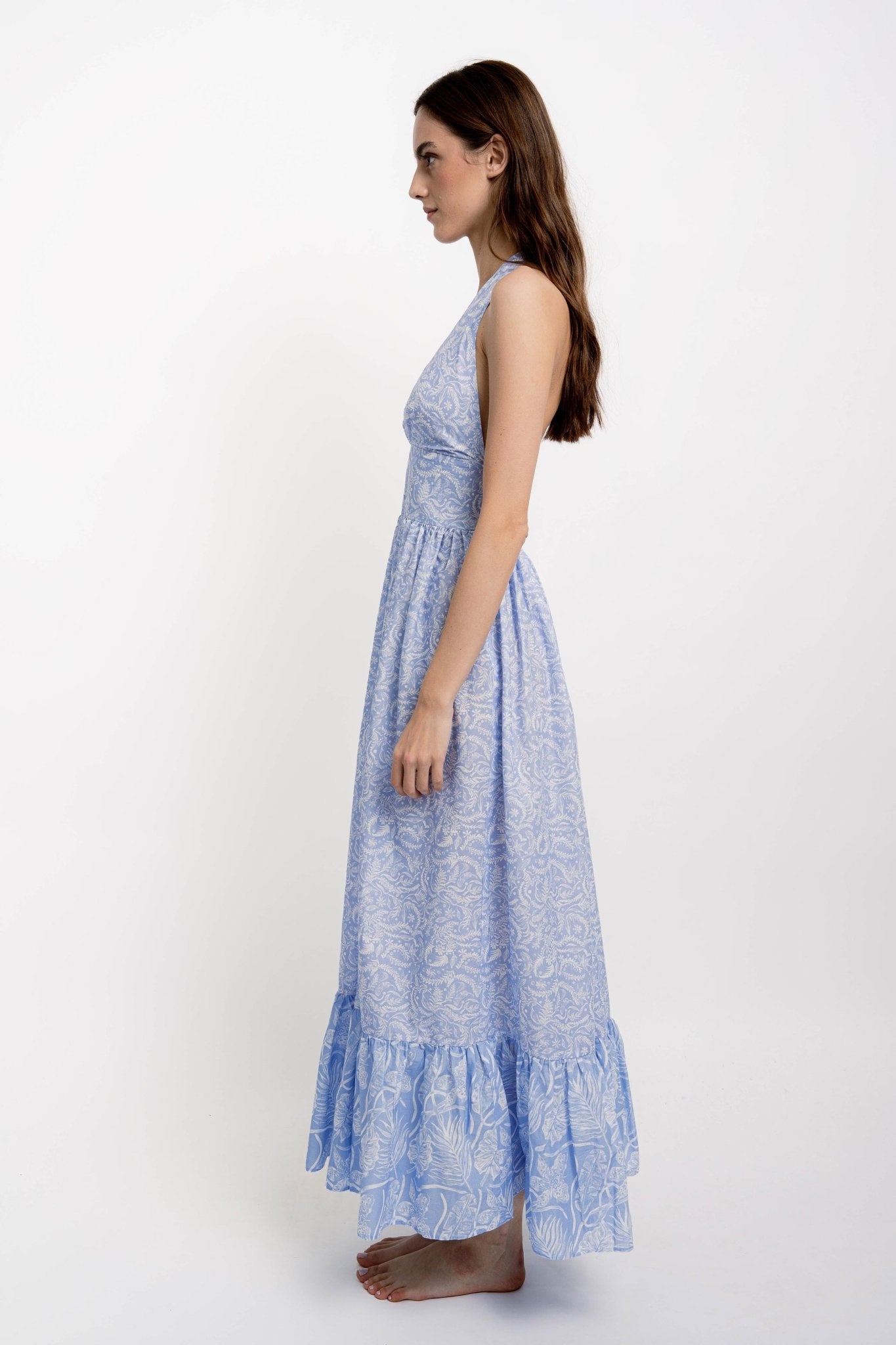 NIKKI Long Dress VM Print - Dresses - Jacques Zolty Saint Barths