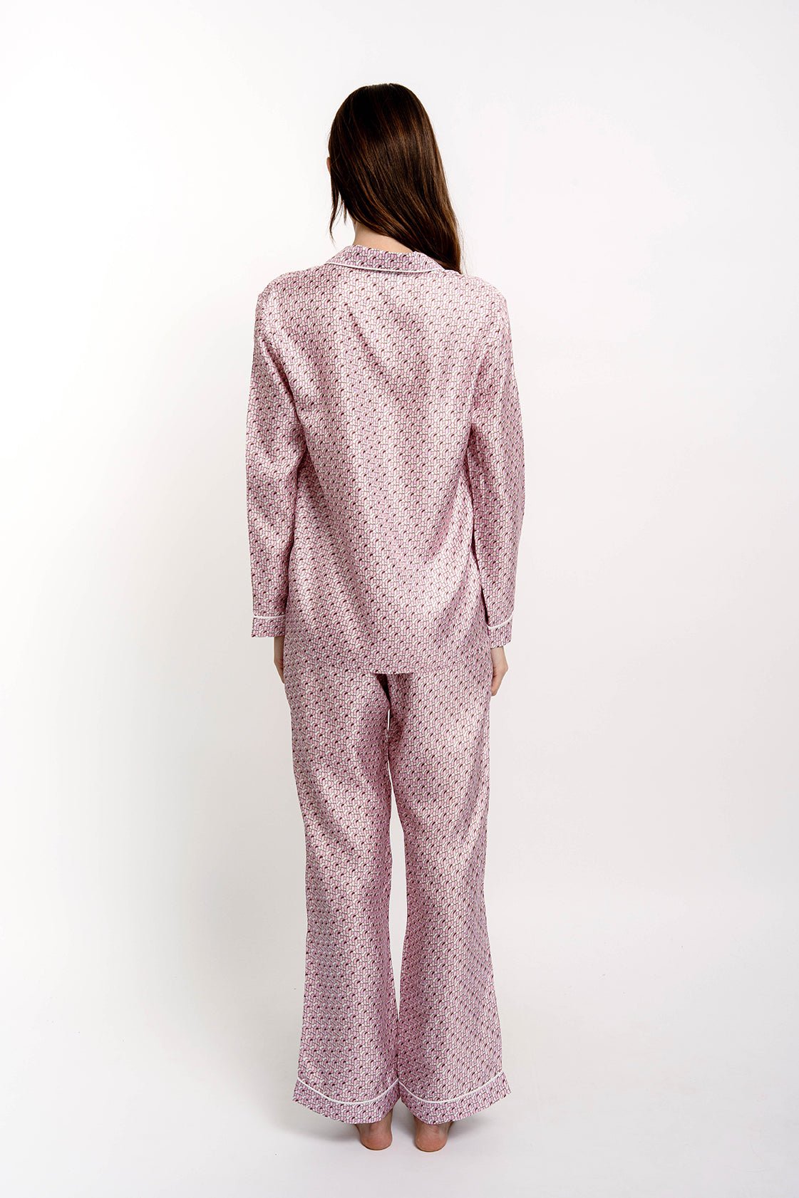 JACKIE Silk Pyjama JZ Print - Loungewear - Jacques Zolty Saint Barths
