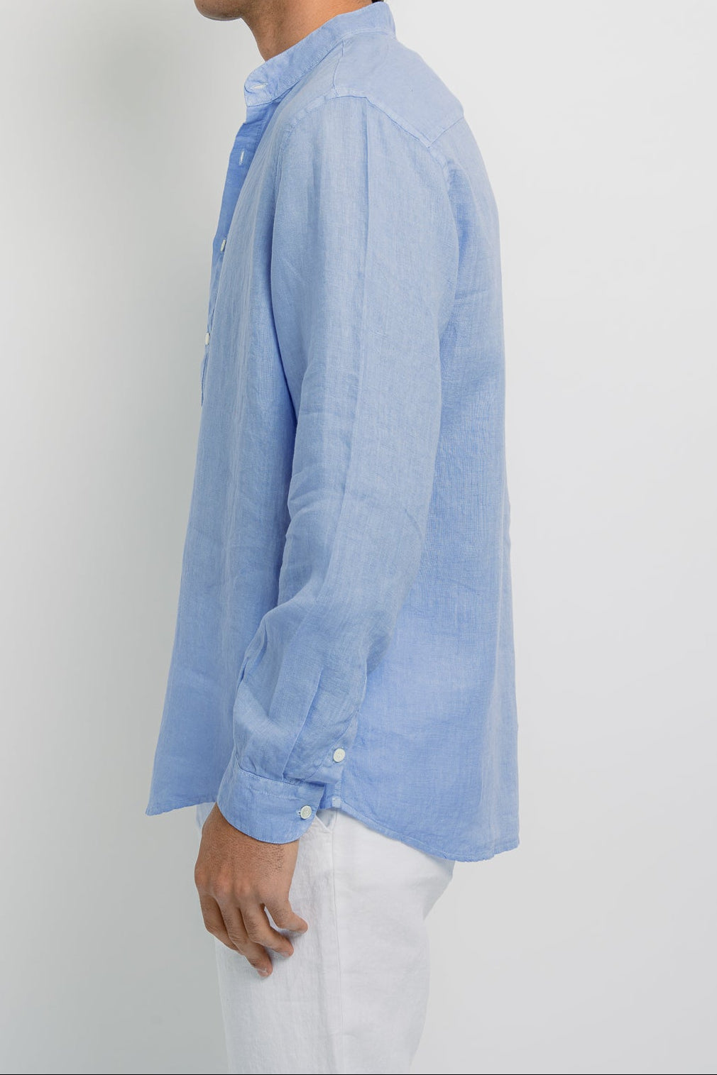 LOUIS Linen Polo Long Sleeve - T-Shirts & Polos - Jacques Zolty Saint Barths