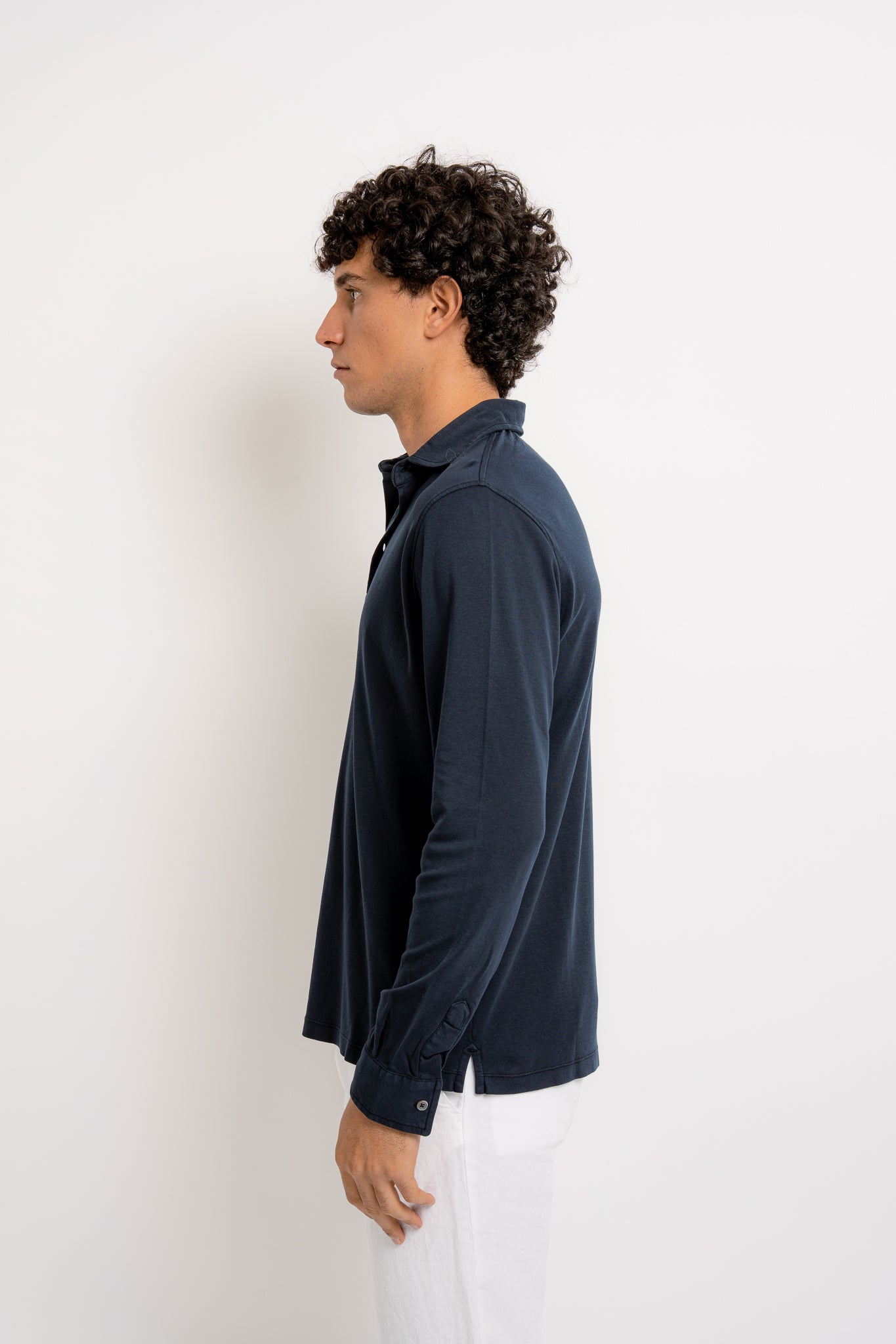 PATRICK Cotton Polo Long Sleeve - Shirts - Jacques Zolty Saint Barths