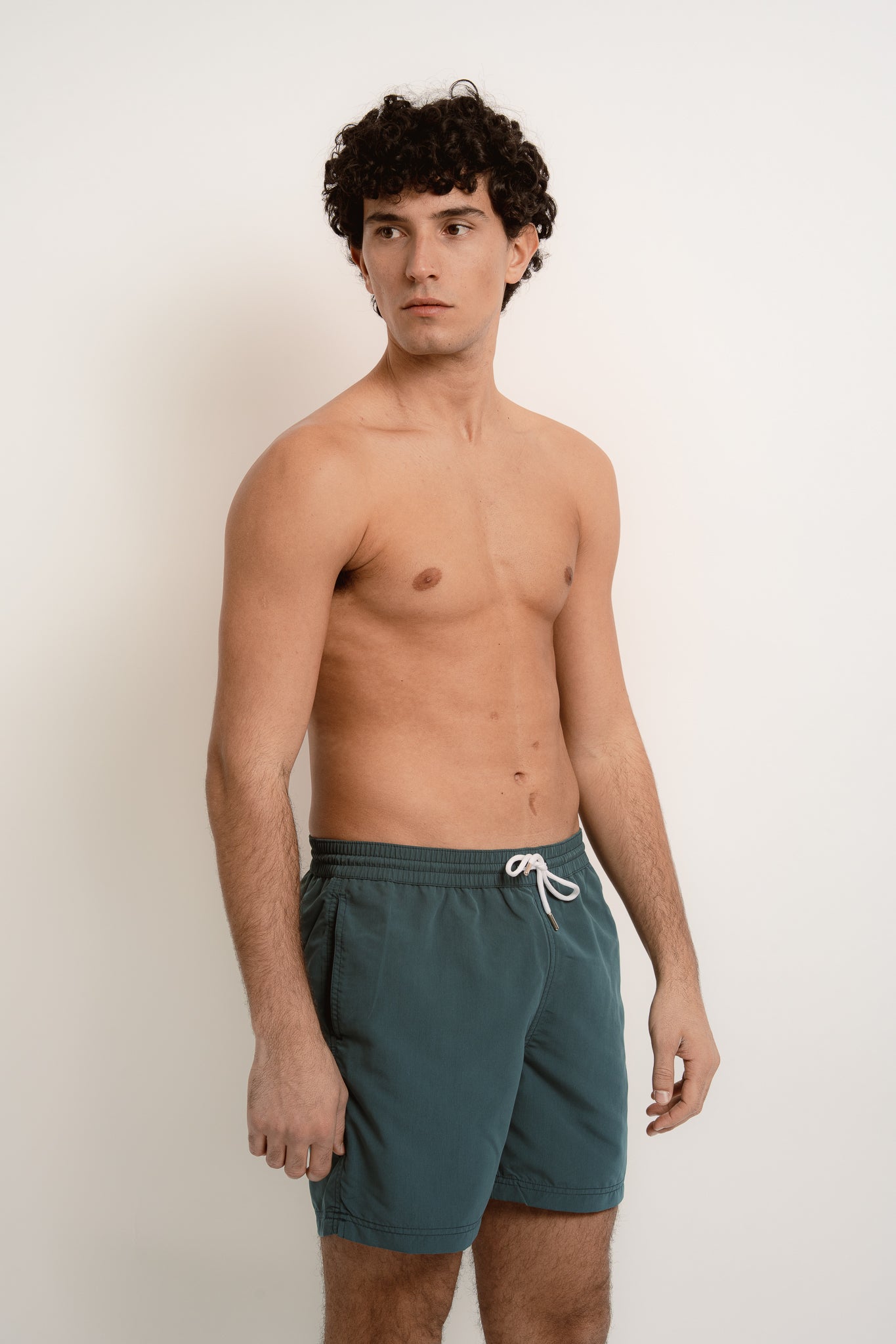 ANDREW Men's Swimwear Solid Colors - Swim Shorts - Jacques Zolty Saint Barths