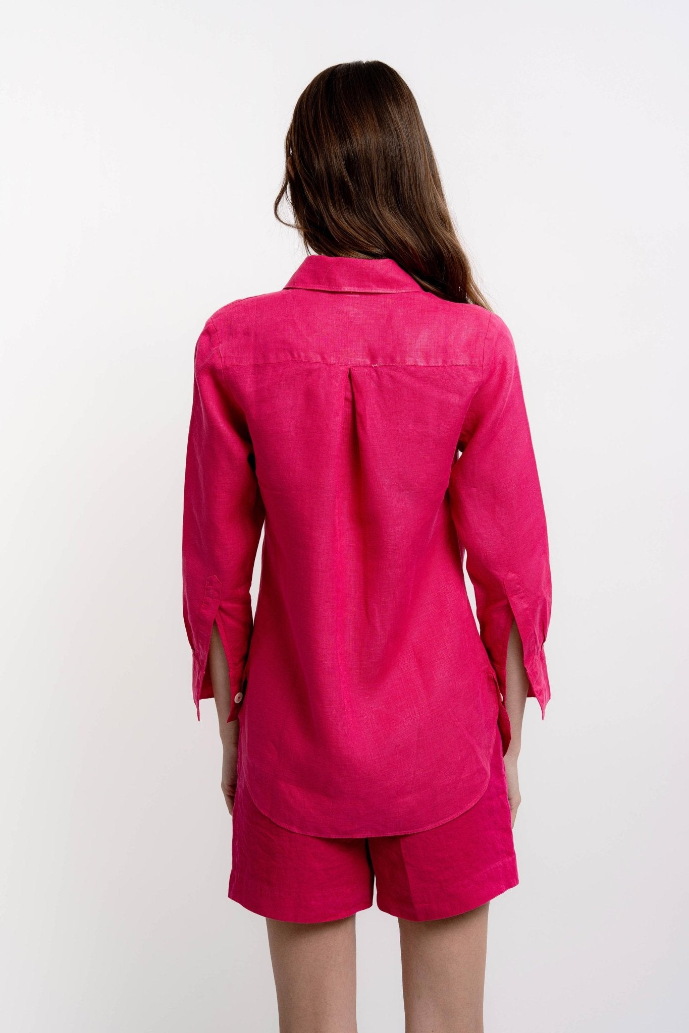 AUDREY Women's Linen Shirt - Shirts - Jacques Zolty Saint Barths