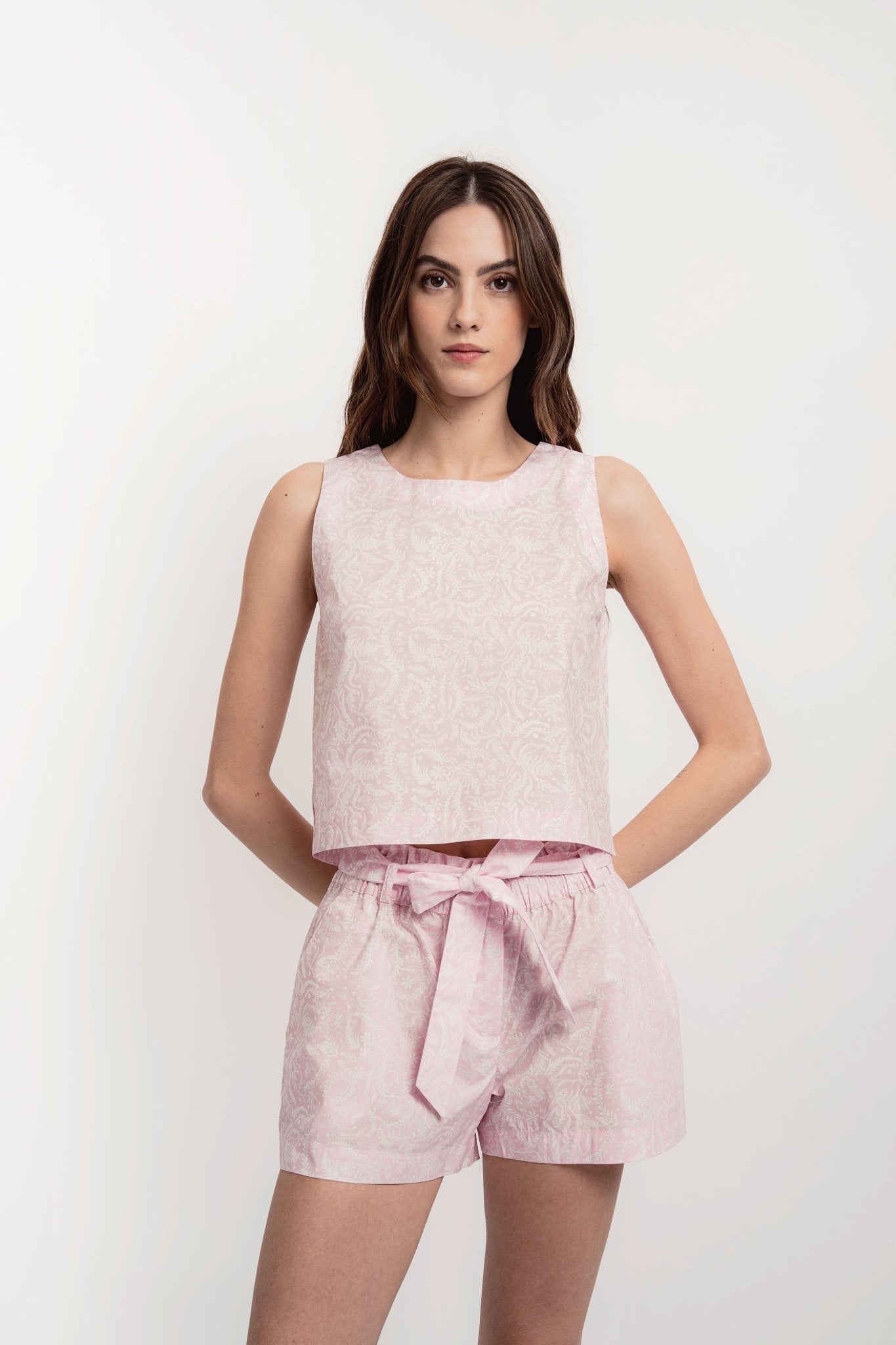 TINA Sleeveless Top Silky Cotton - Tops - Jacques Zolty Saint Barths