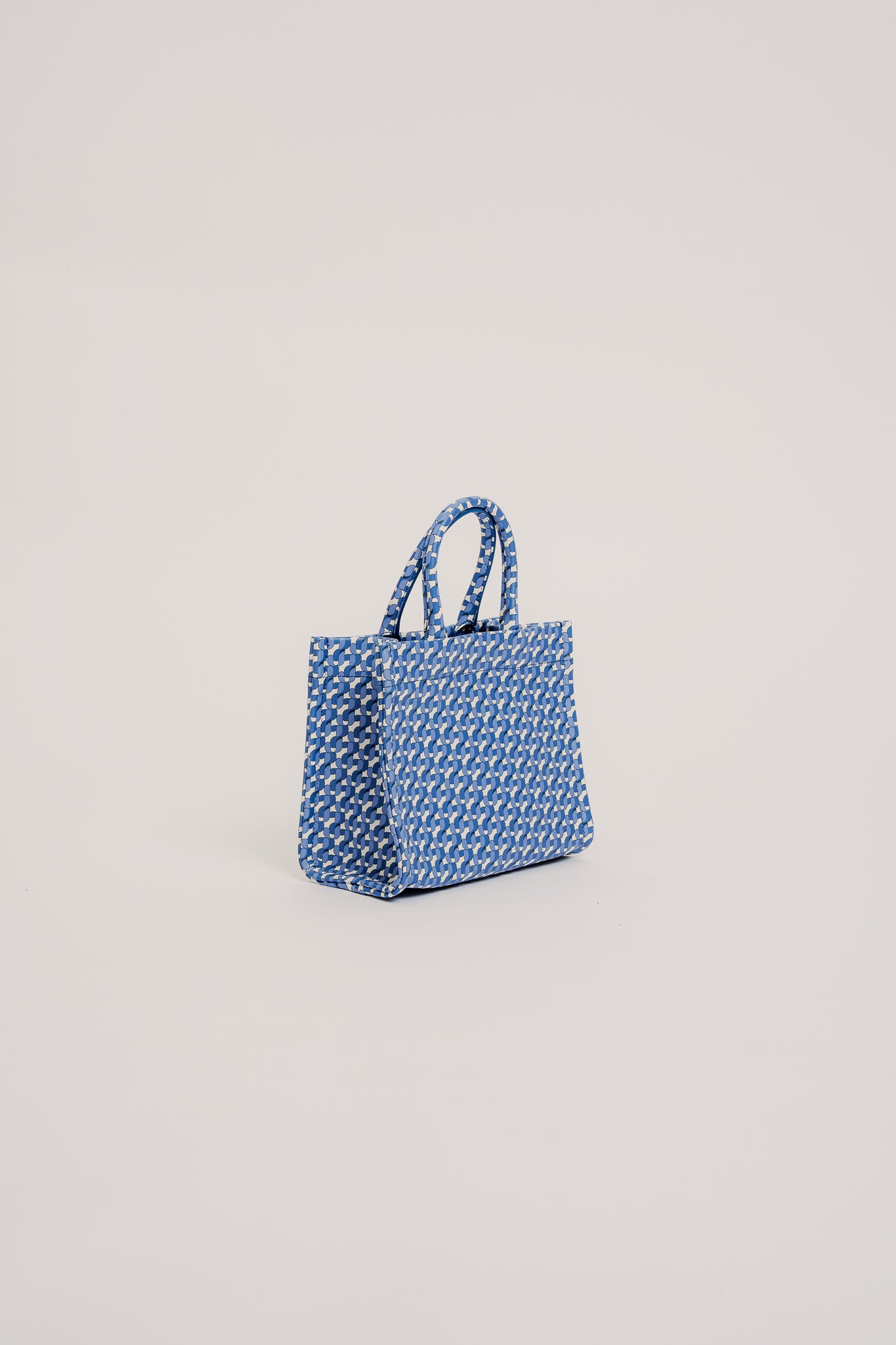 MINI BEATRICE Accessories Beatrice Small Leather Tote Bag JZ Print - Bags - Jacques Zolty Saint Barths
