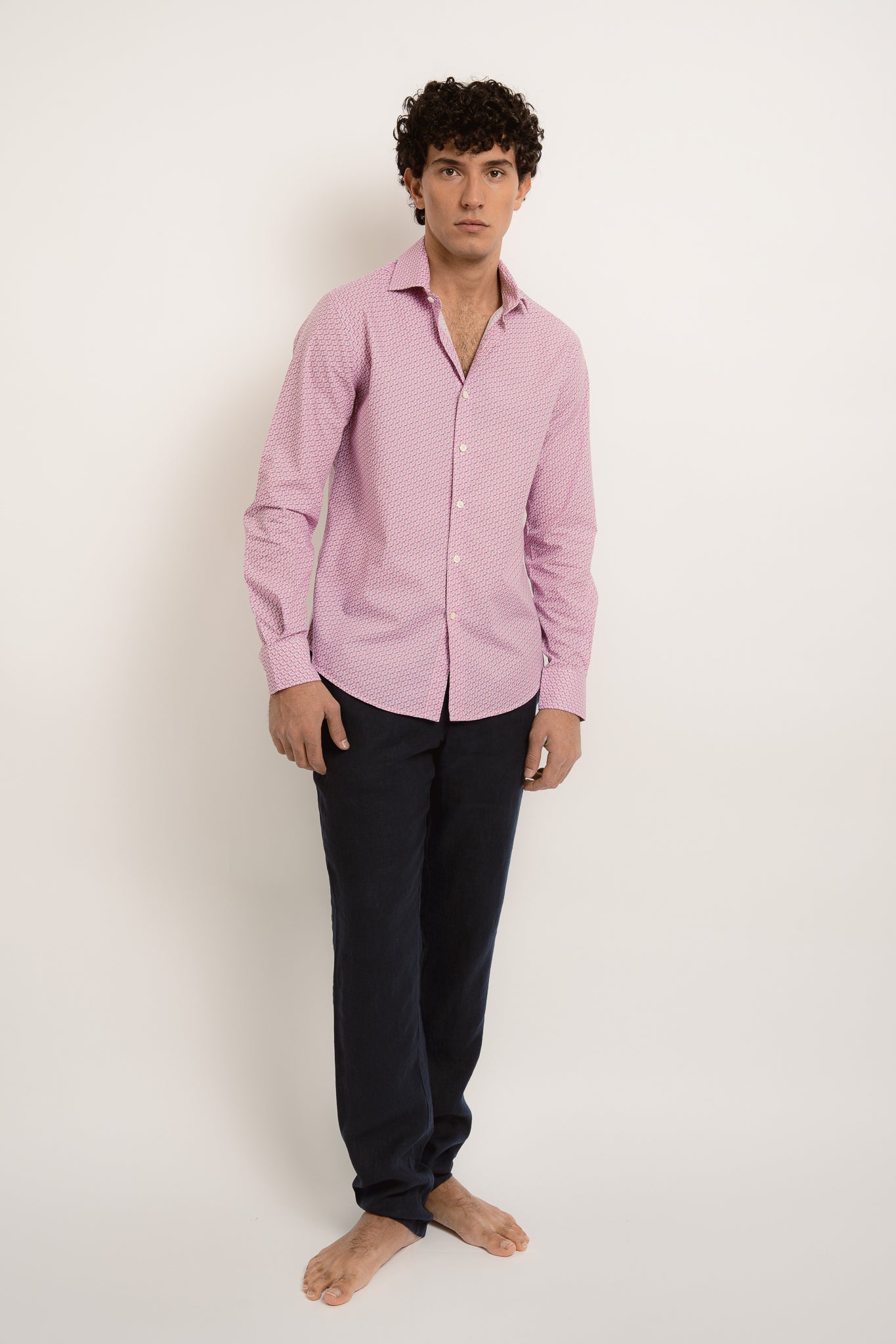 JACQUES Cotton Shirt JZ Print - Shirts - Jacques Zolty Saint Barths