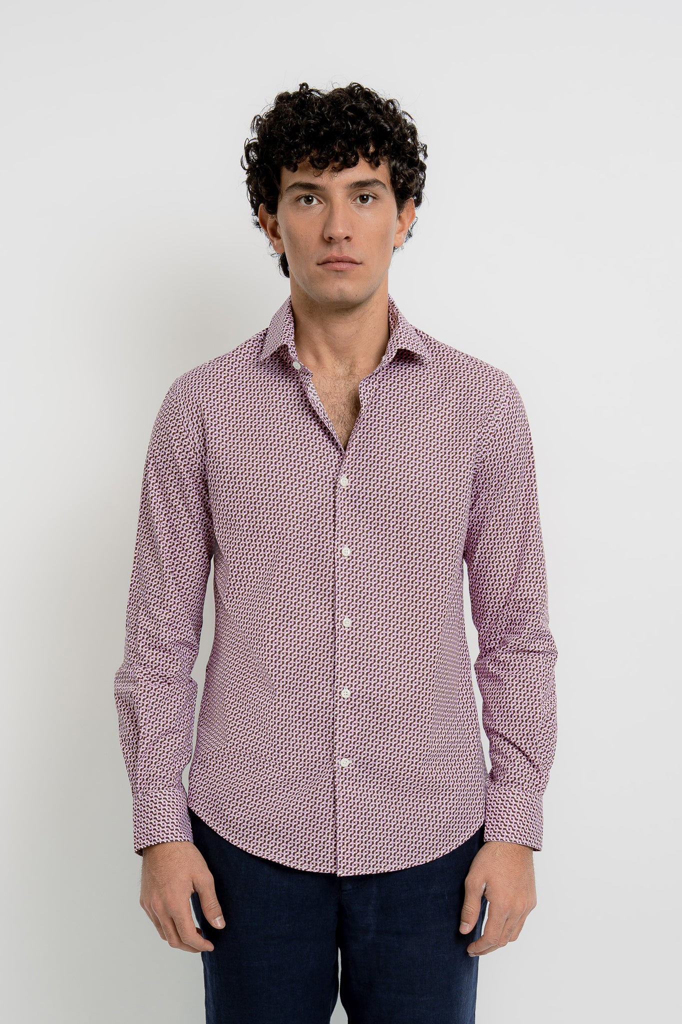 JACQUES Cotton Shirt JZ Print - Shirts - Jacques Zolty Saint Barths