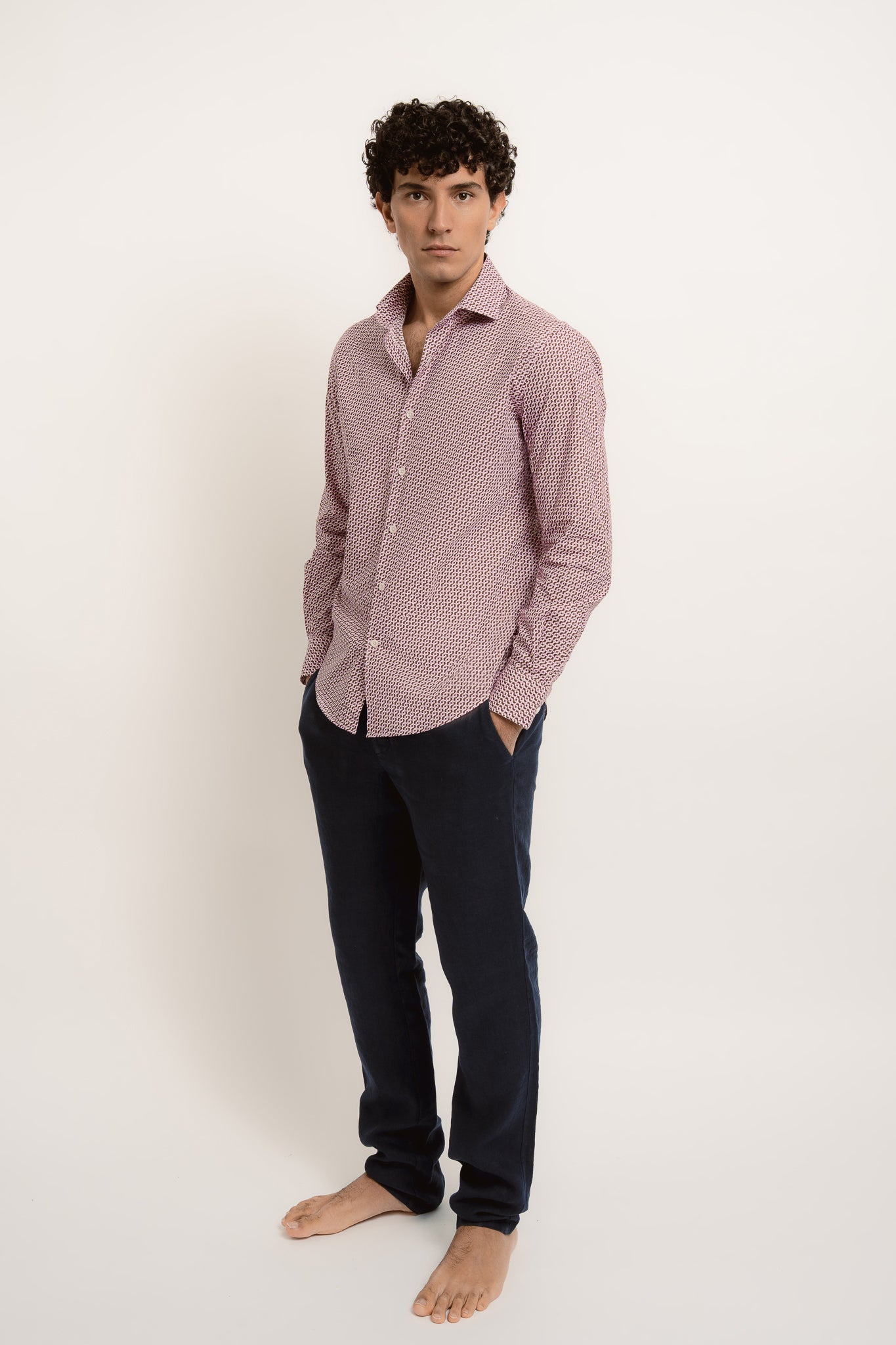 JACQUES Cotton Shirt JZ Print - Shirts - Jacques Zolty Saint Barths