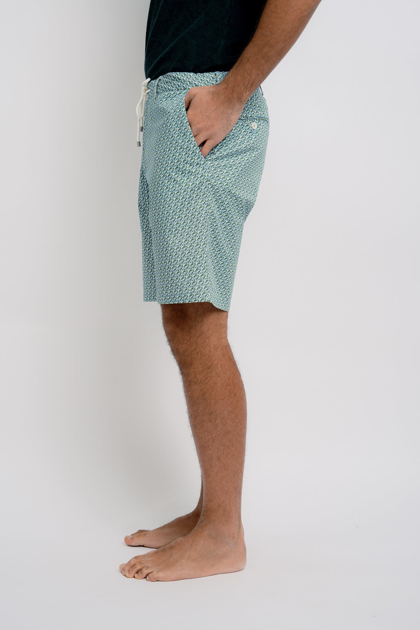 VALMONT Cotton Bermudas JZ Print - Bermudas - Jacques Zolty Saint Barths