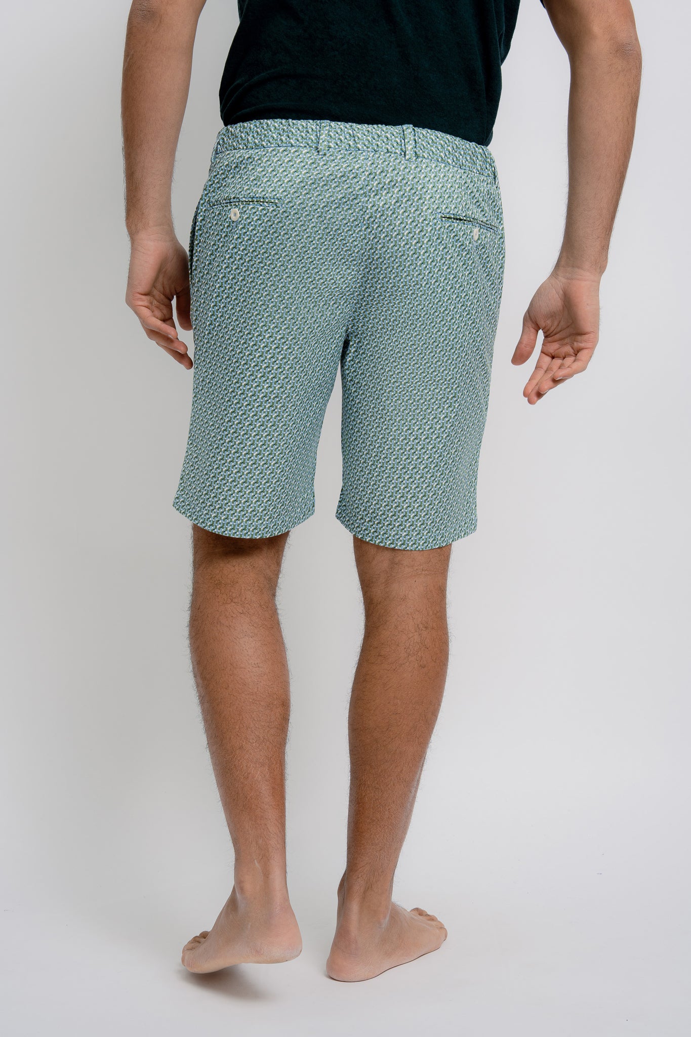 VALMONT Cotton Bermudas JZ Print - Bermudas - Jacques Zolty Saint Barths