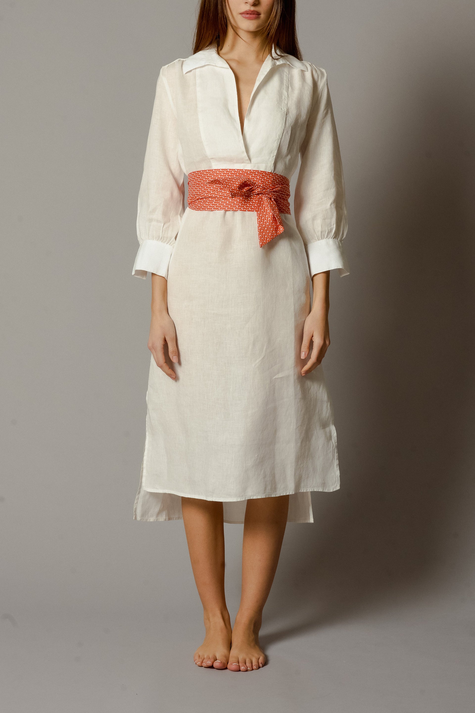 CINDY Kaftan Long Linen Dress