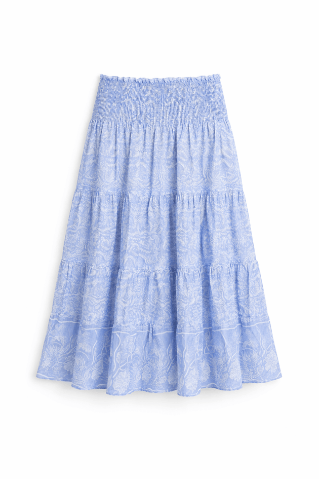 KELLY Skirt Cotton VM Print - Skirts - Jacques Zolty Saint Barths
