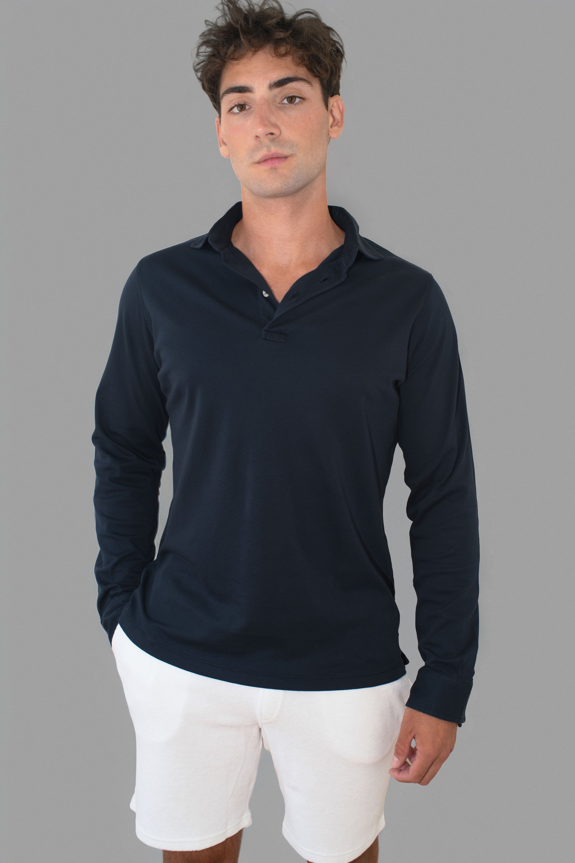 Patrick Mens Cotton Polo Long Sleeve