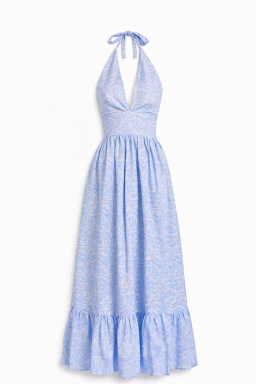 NIKKI Long Dress VM Print - Dresses - Jacques Zolty Saint Barths