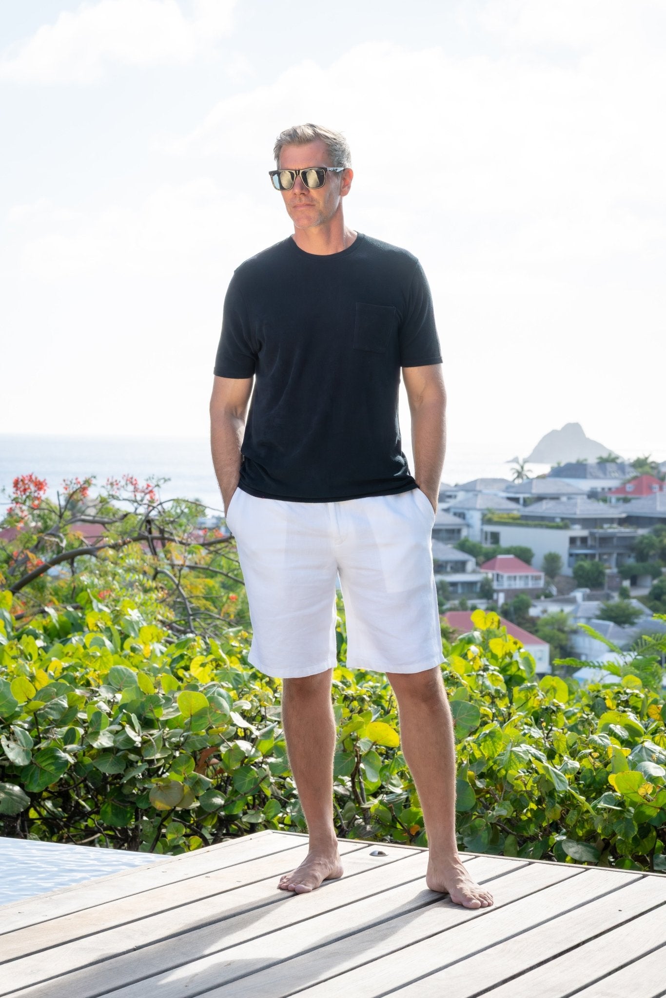 Edouard Terry Cotton T-shirt - T-Shirts & Polos - Jacques Zolty Saint Barths
