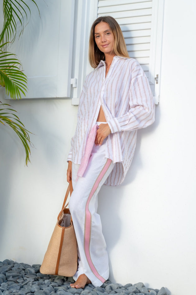 Keyla Trousers Linen - Pants - Jacques Zolty Saint Barths