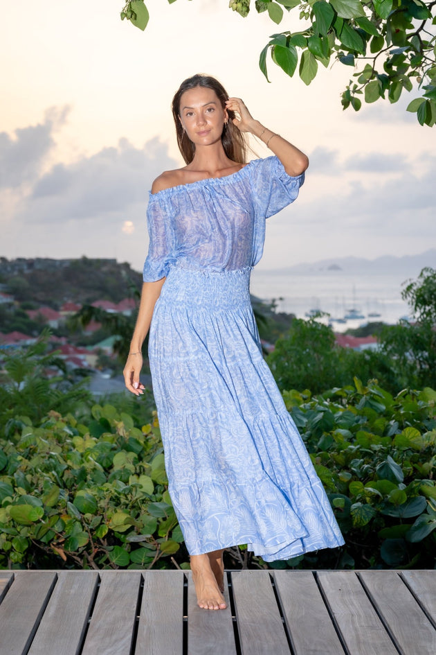 Kelly Skirt VM Print - Skirts - Jacques Zolty Saint Barths