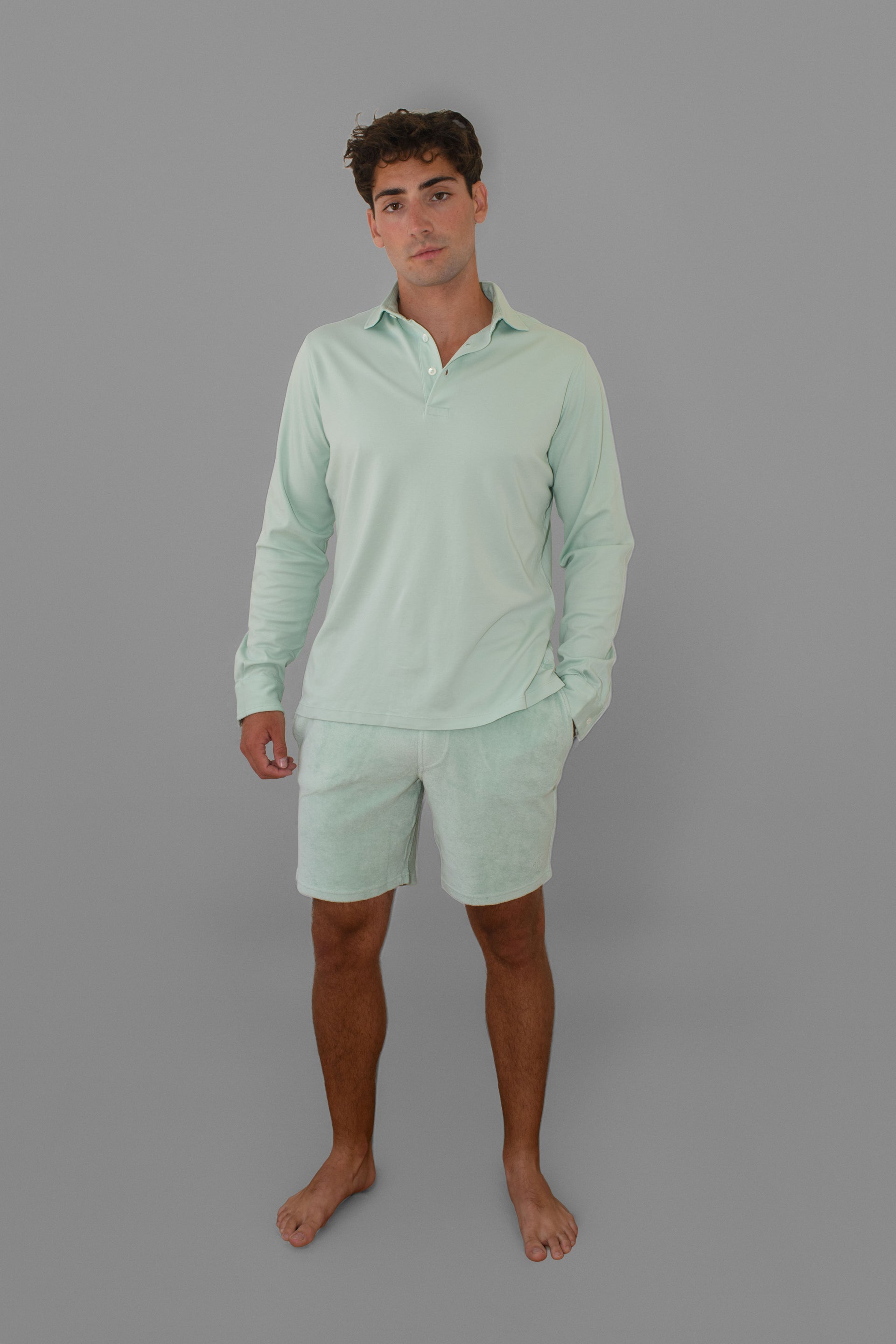 Patrick Mens Cotton Polo Long Sleeve