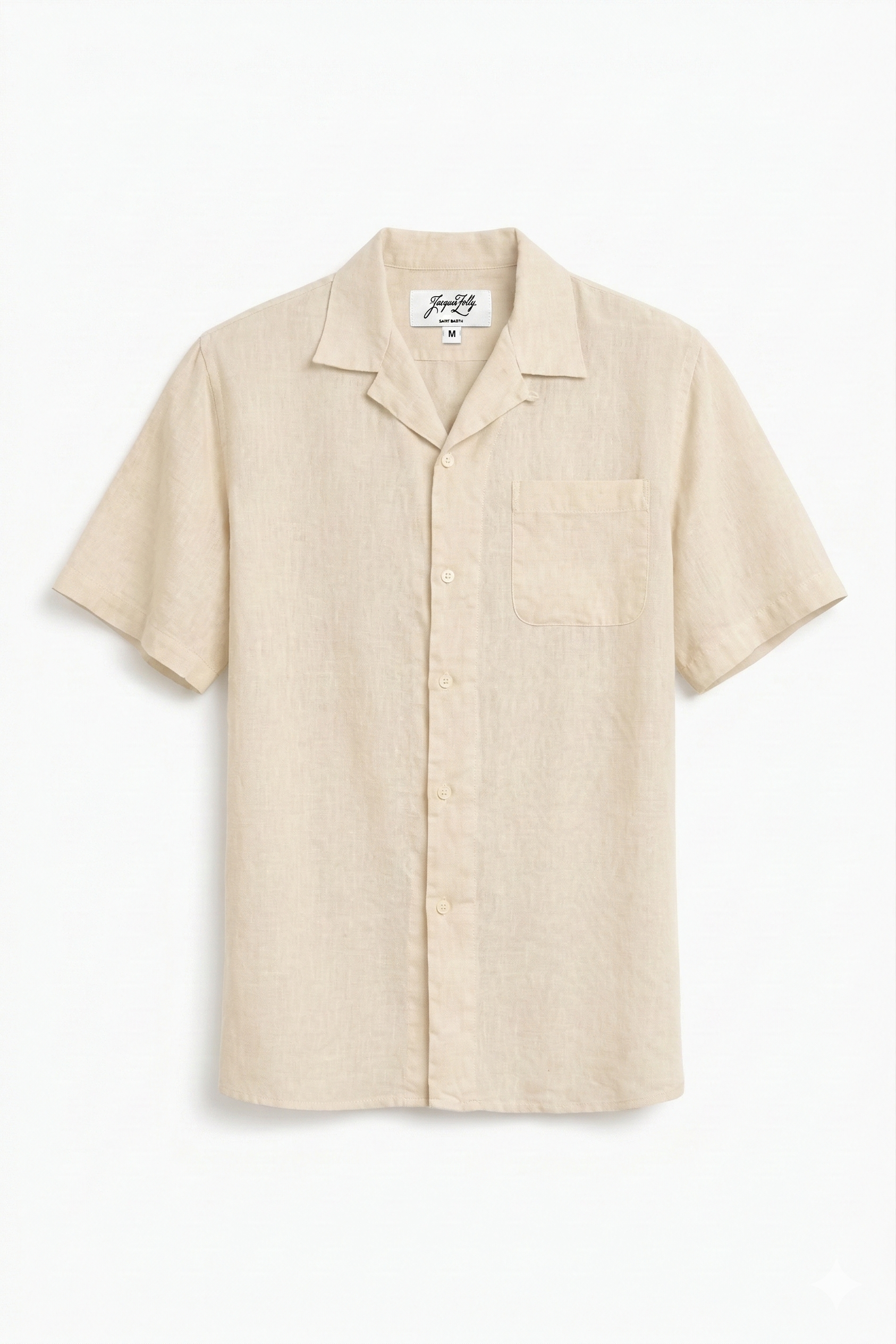 Arnaud Mens Linen Print Beige