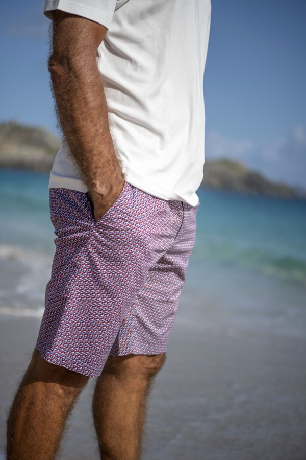 JZ Patterned cotton bermuda shorts
