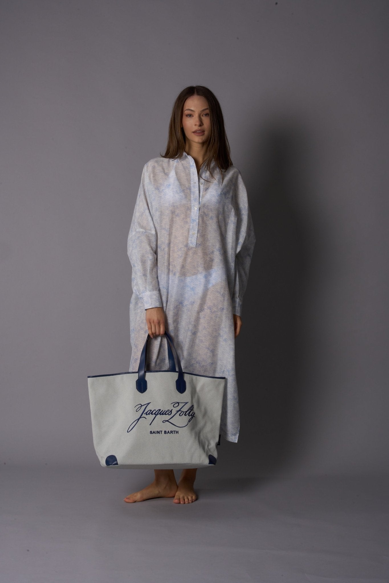 TRILLIONAIRE Accessories Large Beach Bag Grana with Embroidered JZ Logo - Bags - Jacques Zolty Saint Barths