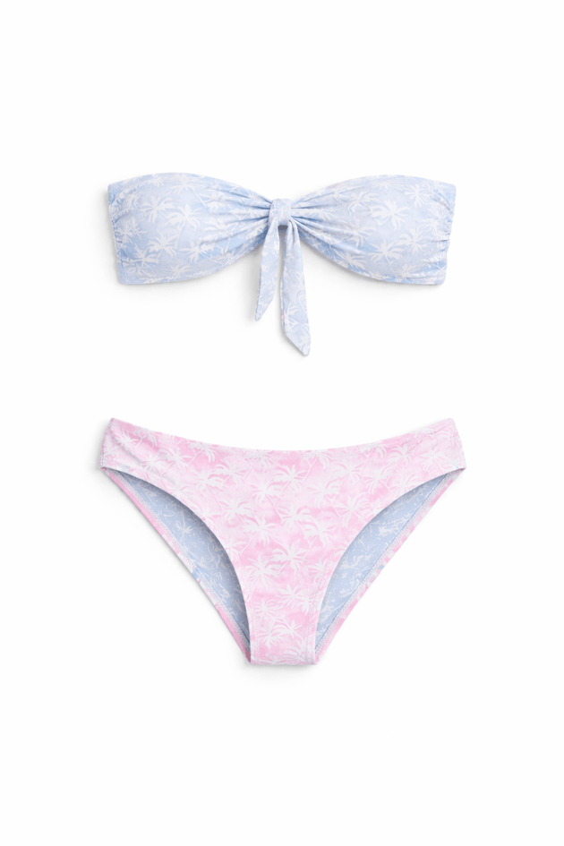 CORA Women's Bikini Reversible Palms Print - Bikini - Jacques Zolty Saint Barths
