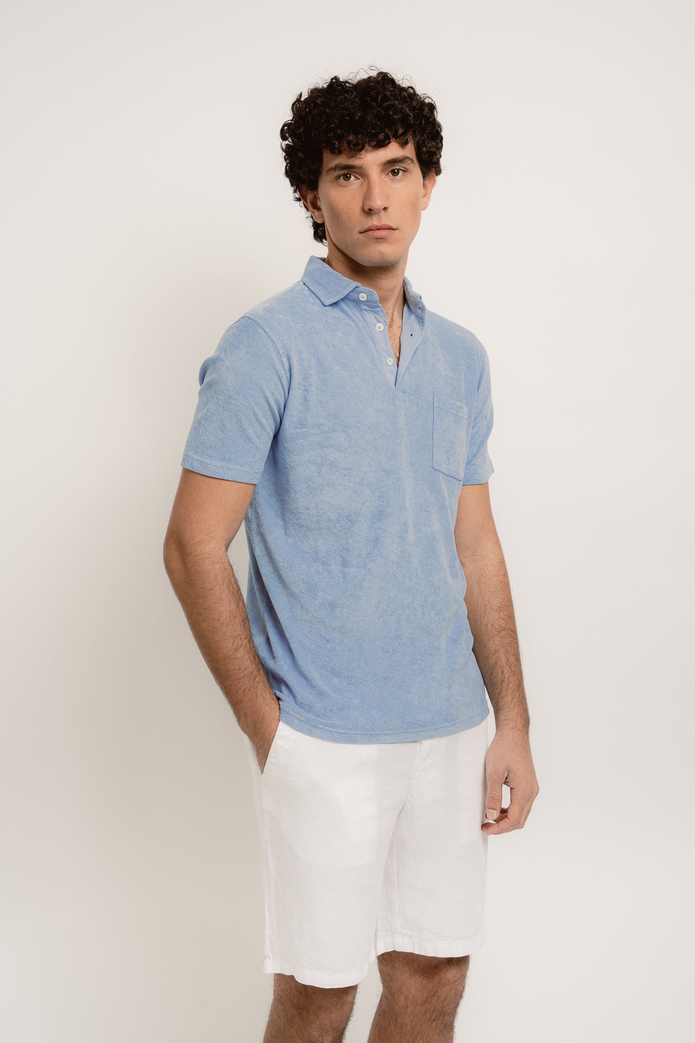 Pierre Mens Terry Cotton Polo