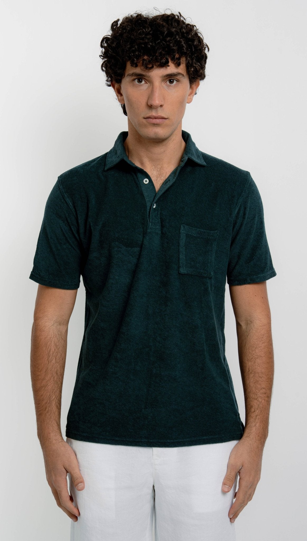 PIERRE Terry Cotton Polo - T-Shirts & Polos - Jacques Zolty Saint Barths