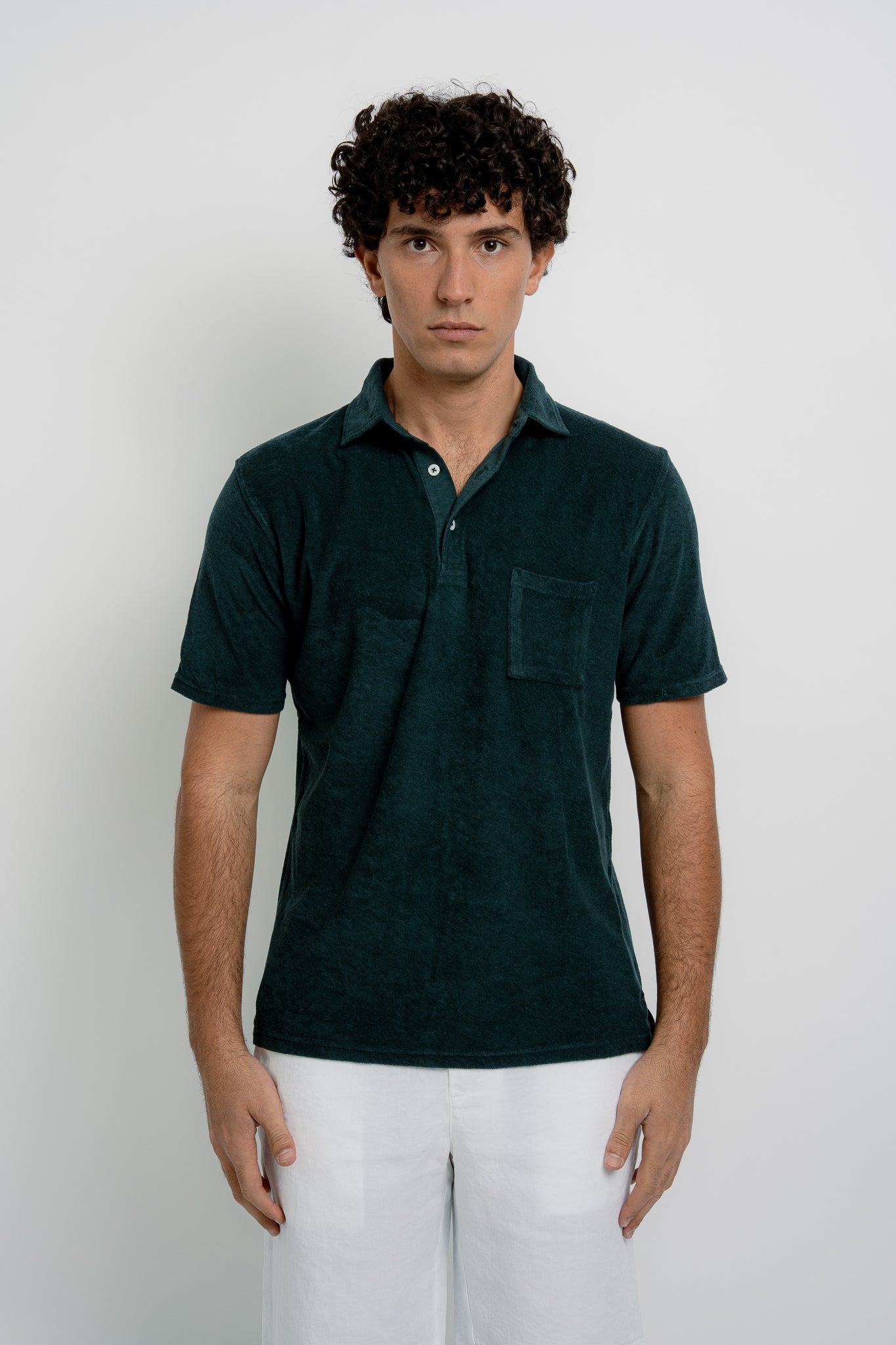 Pierre Mens Terry Cotton Polo