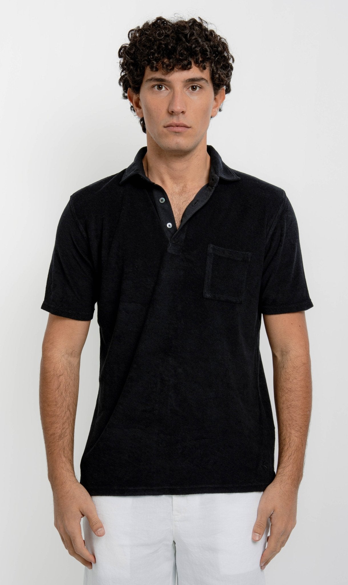 PIERRE Terry Cotton Polo - T-Shirts & Polos - Jacques Zolty Saint Barths