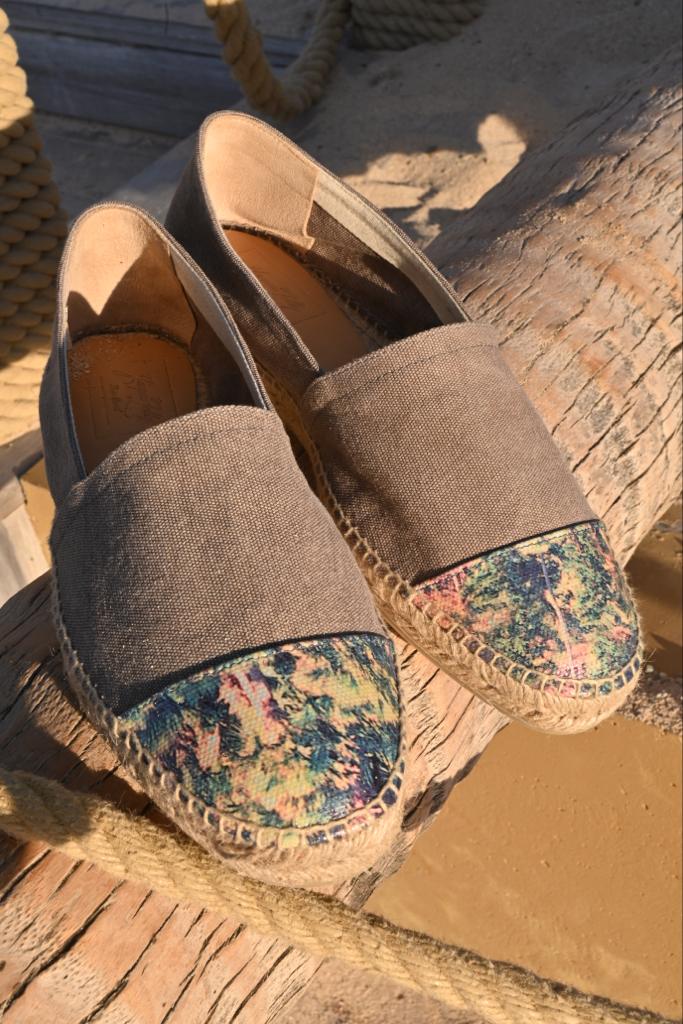 JACQUES Espadrilles Plomo Organic cotton and Jungle Print - Shoes - Jacques Zolty Saint Barths