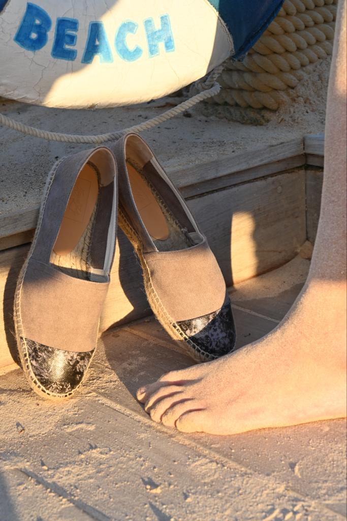 JACQUES Espadrilles Plomo Organic cotton and Jungle Print - Shoes - Jacques Zolty Saint Barths