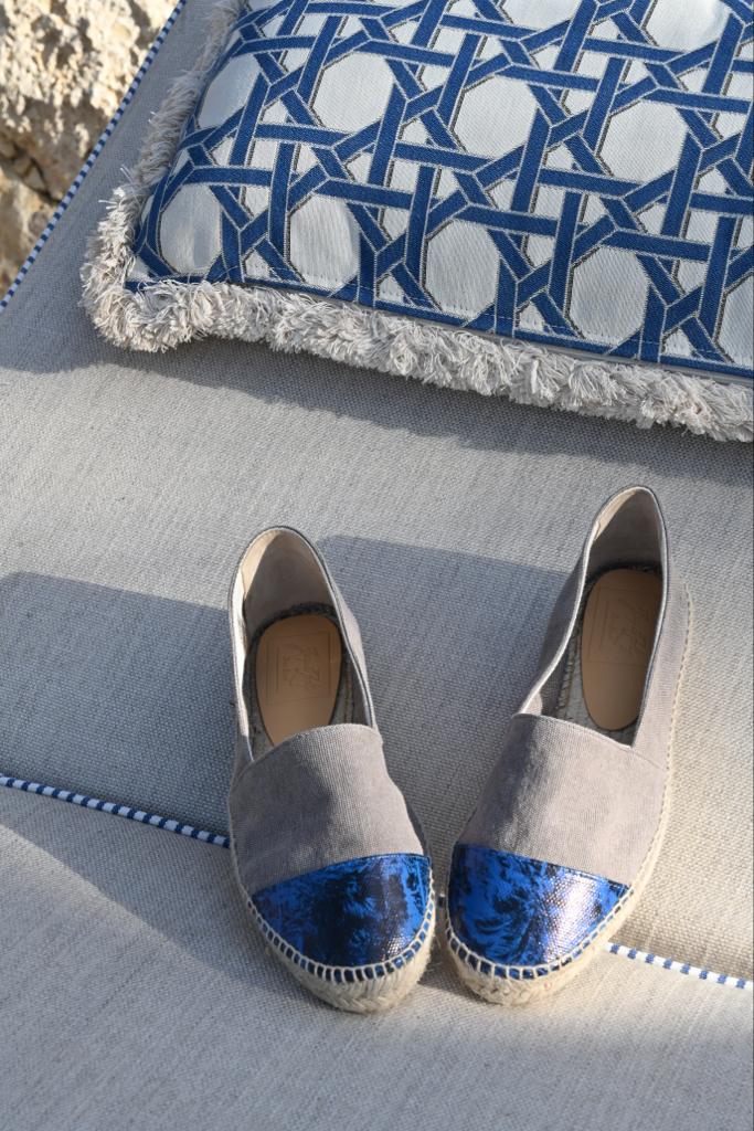 JACQUES Espadrilles Plomo Organic cotton and Jungle Print - Shoes - Jacques Zolty Saint Barths